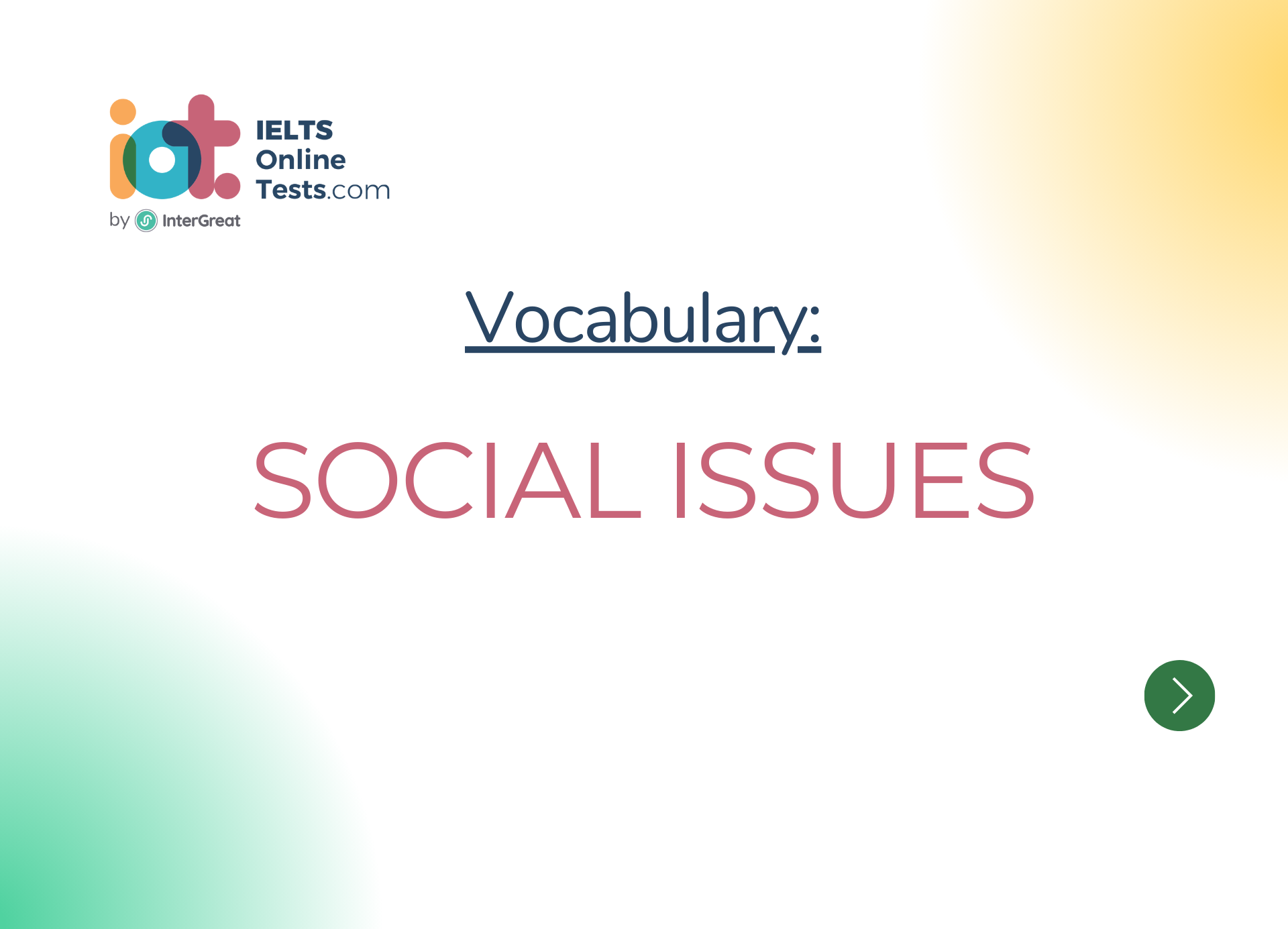 Social Issues IELTS Online Tests
